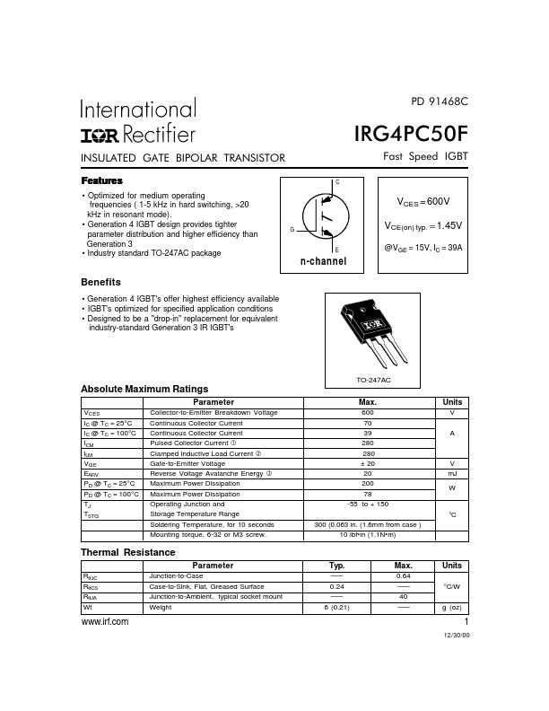 IRG4PC50F