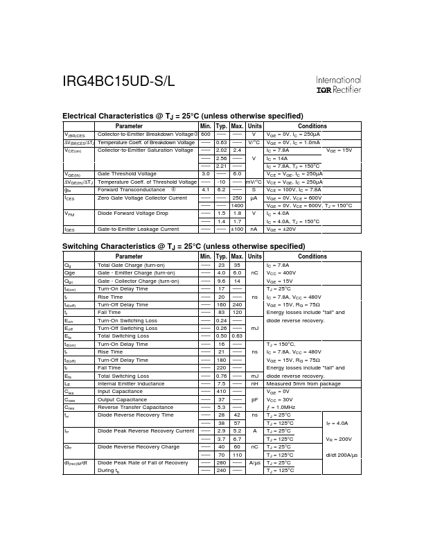 IRG4BC15UD-S